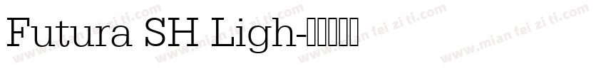 Futura SH Ligh字体转换